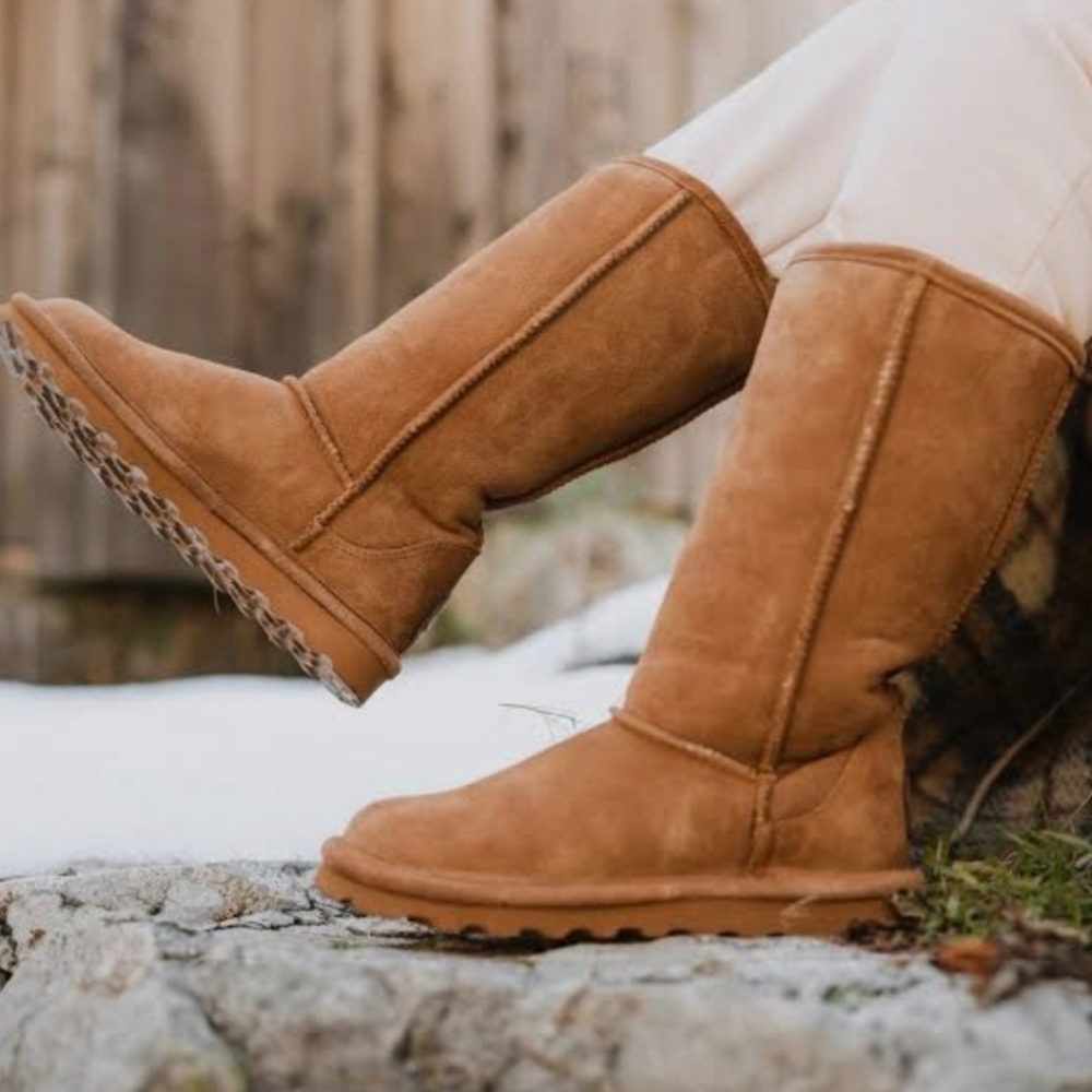 New! Bearpaw Elle Tall Vegan Winter Boots in Hickory